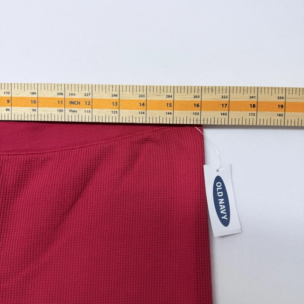 Old Navy Mens Red Waffle Knit Thermal Leggings Long Johns Size L 609806-18-1